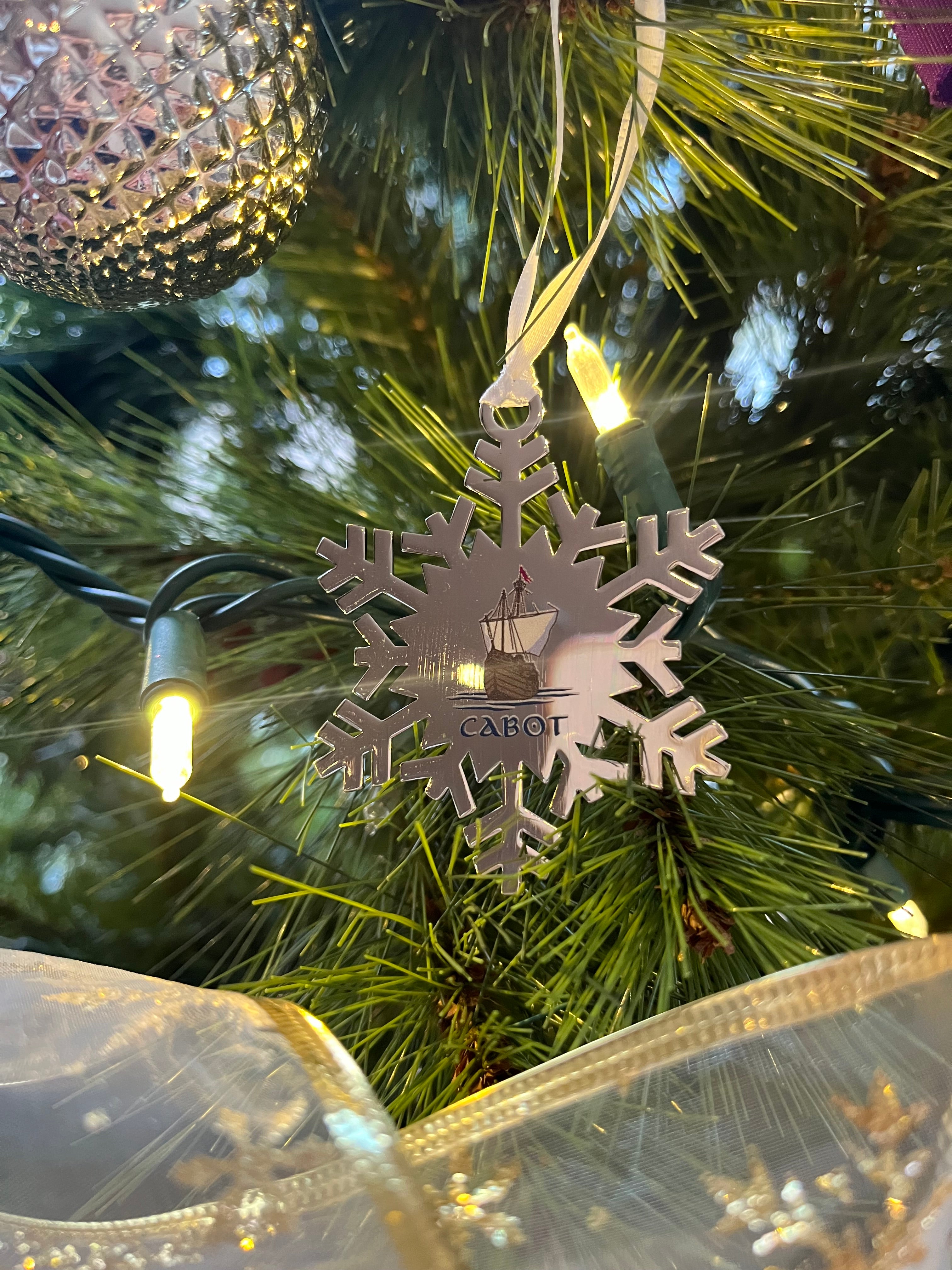 Ahead Christmas Snowflake Ornament