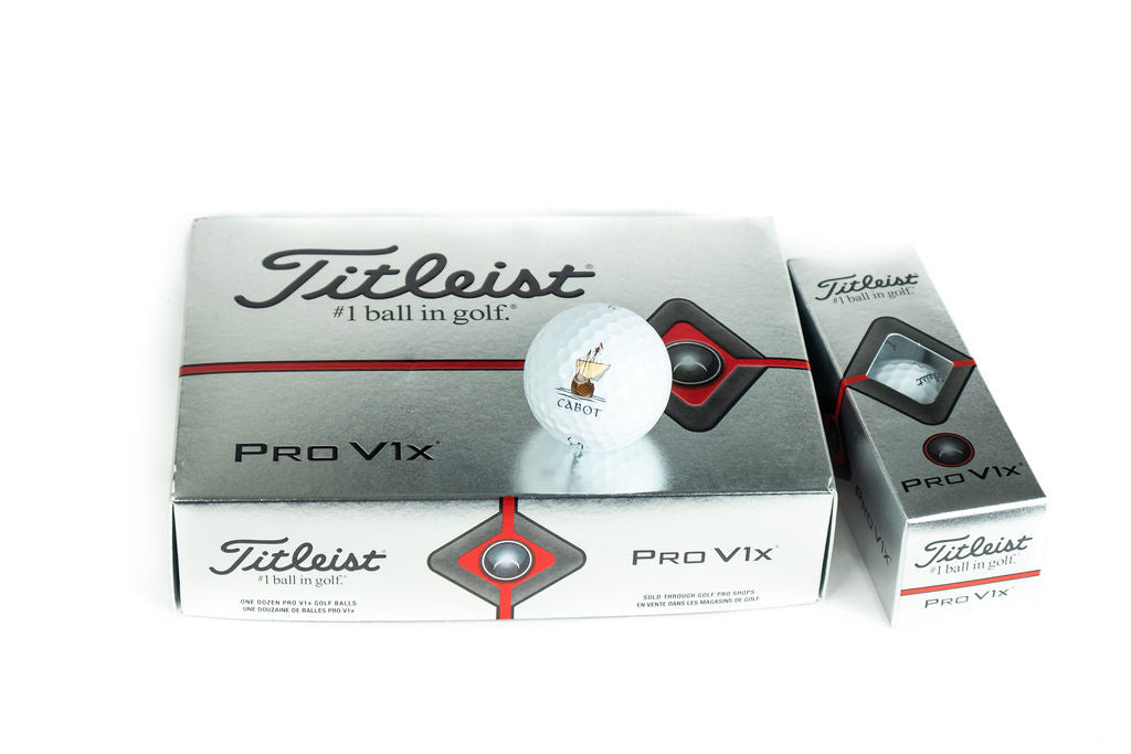Titleist ProV1X Cabot Logo Golf Balls