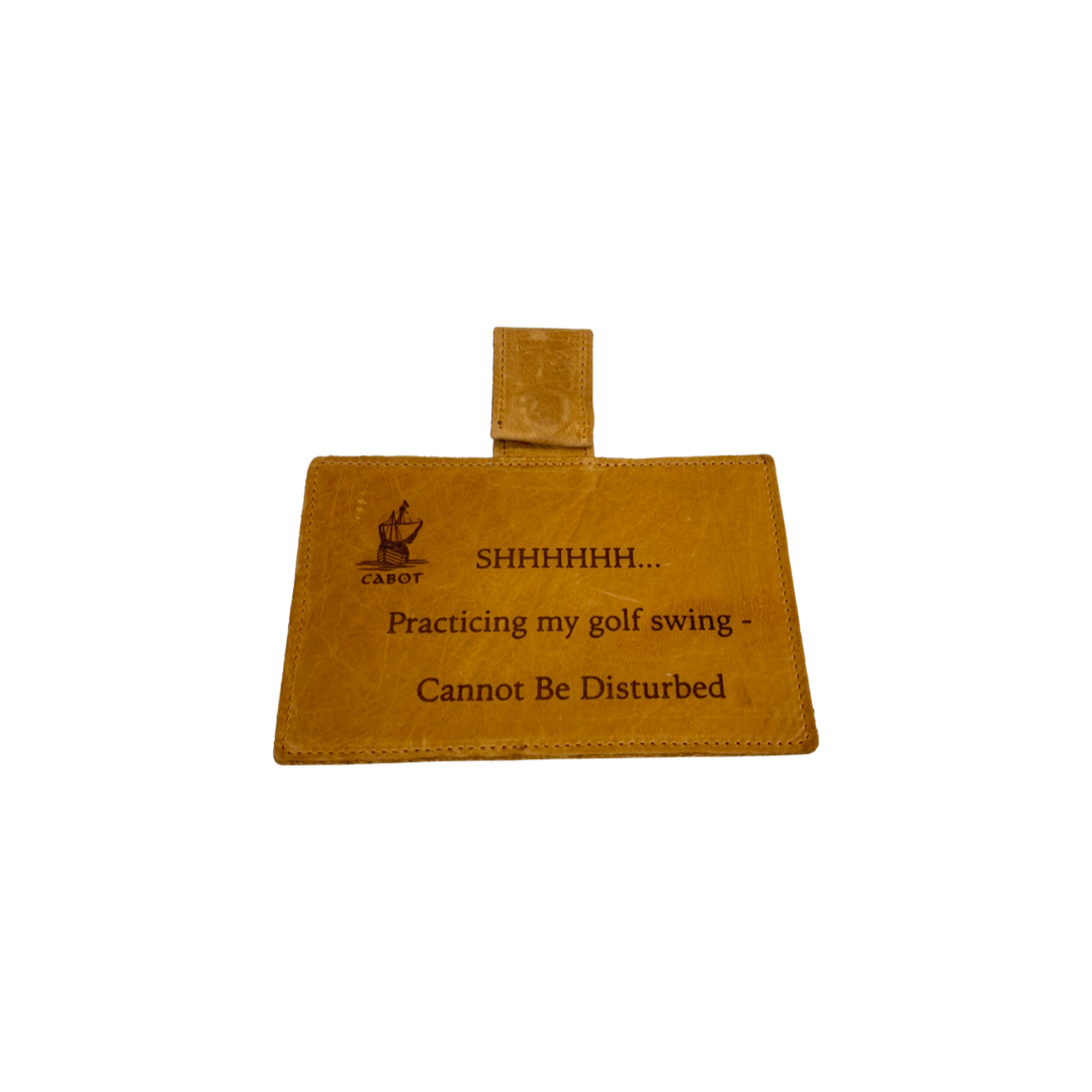 Dormie Leather Do Not Disturb Sign Cabot Links