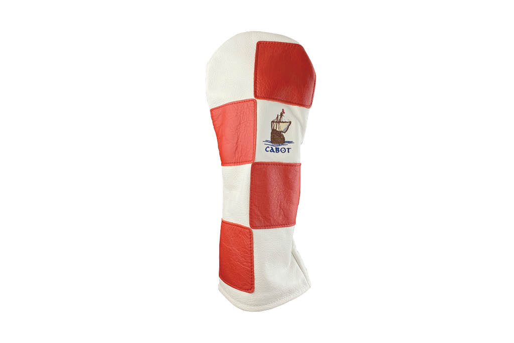 Dormie Cabot Links Checkered Red & White Headcovers